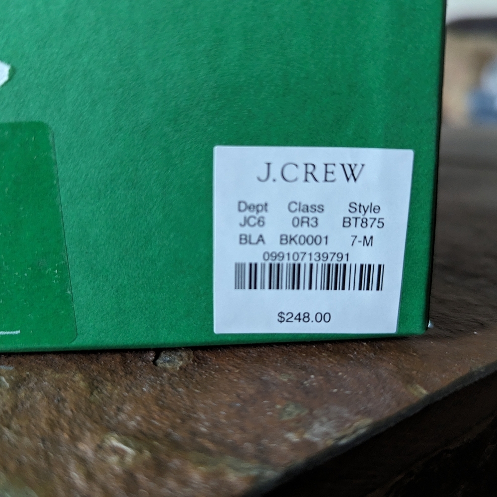 J. Crew Black Patent Leather T-Strap Millie Pump, 7M, NEW! - Picture 11 of 11